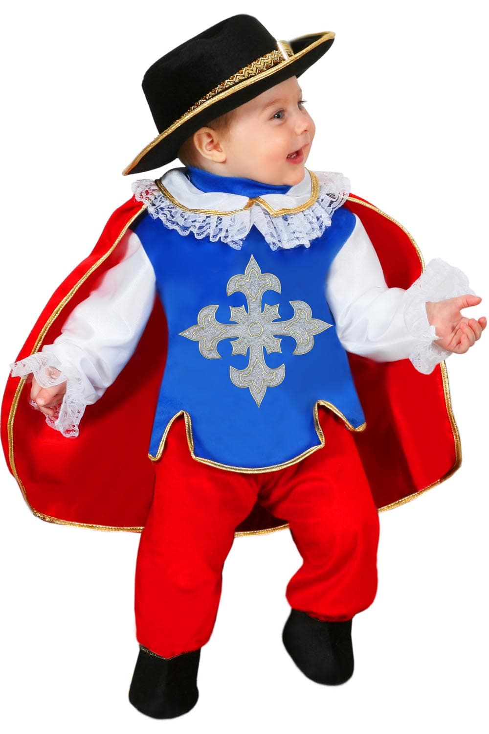COSTUME CARNEVALE MOSCHETTIERE NEONATO DA 3 A 18 MESI - PEGASUS 5050 - 3