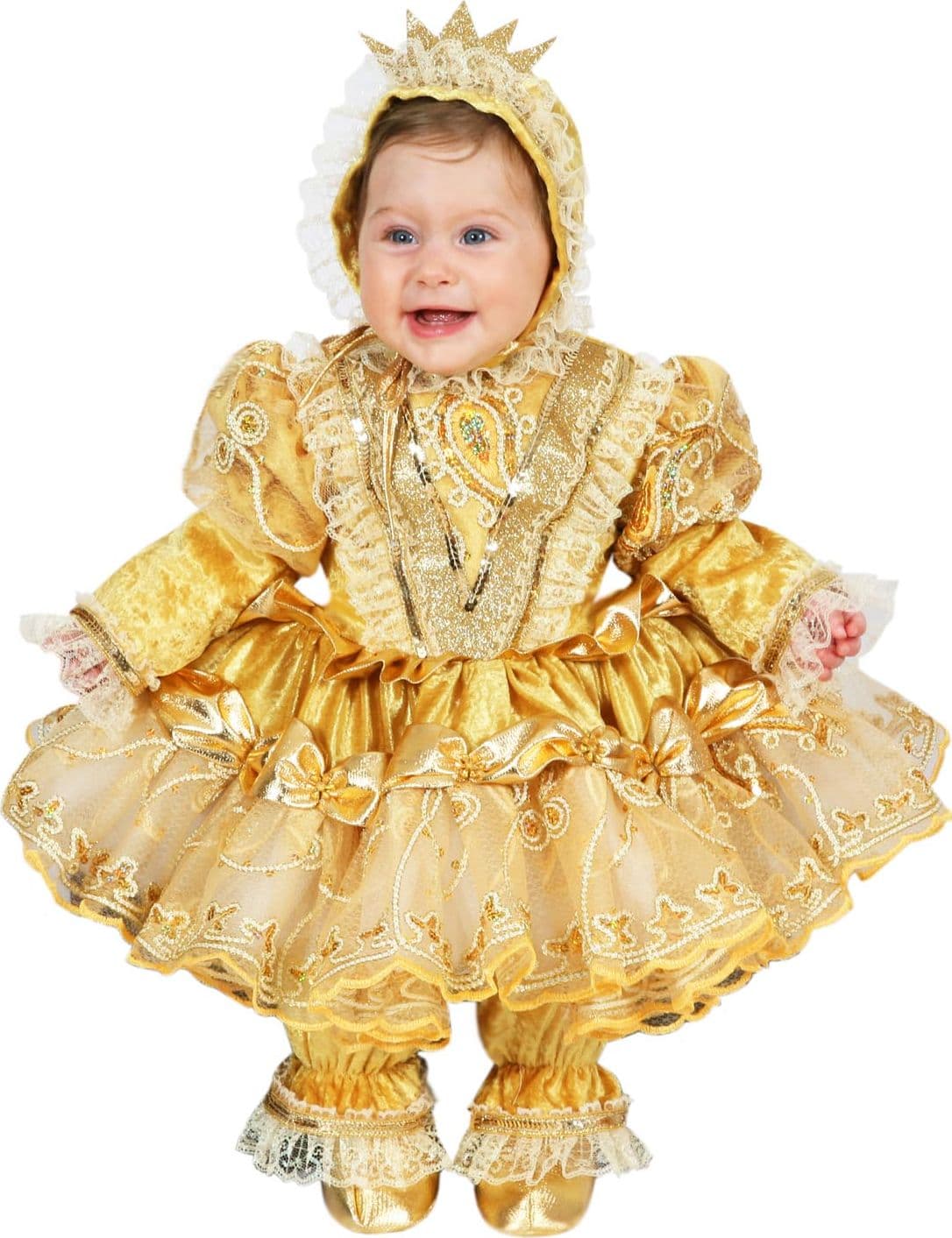 COSTUME CARNEVALE PRINCIPESSA  BELLE NEONATA DA 7 A 18 MESI - 3