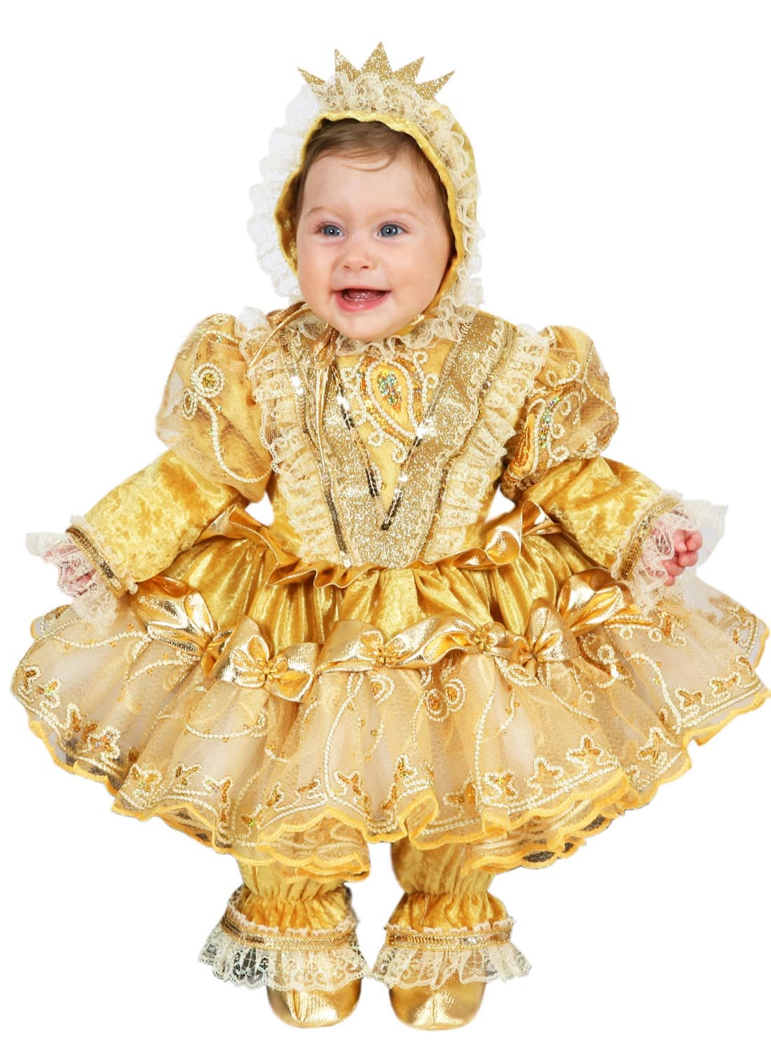 COSTUME CARNEVALE PRINCIPESSA  BELLE NEONATA DA 7 A 18 MESI - 3