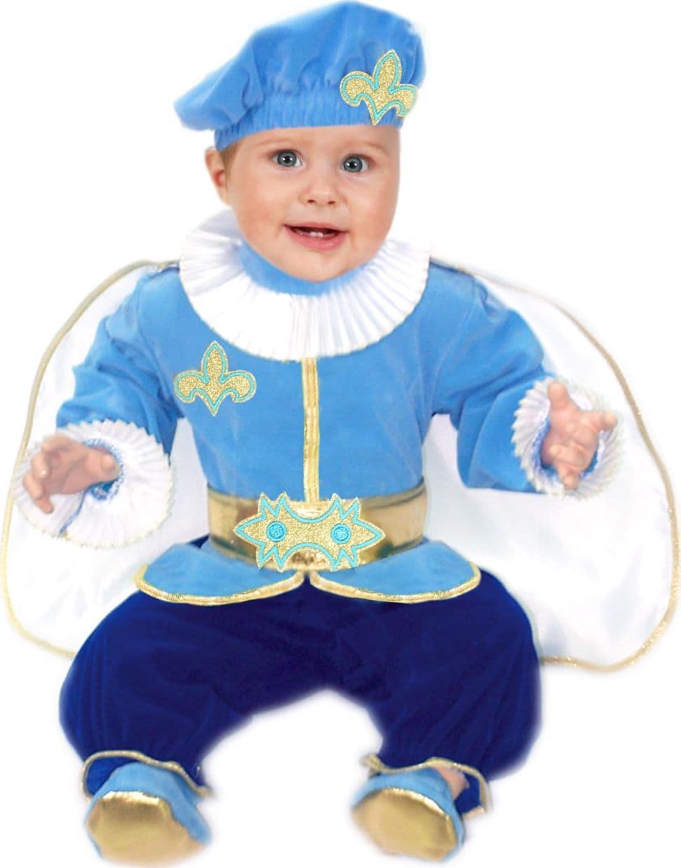 COSTUME CARNEVALE PRINCIPE NEONATO DA 3 A 18 MESI - PEGASUS 5022 - 3