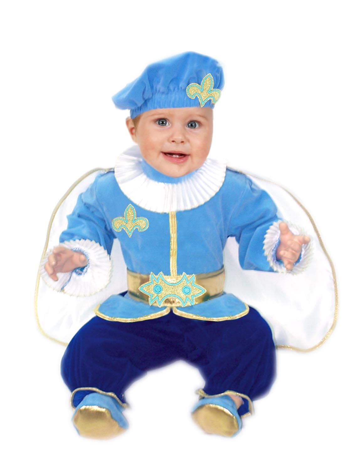 COSTUME CARNEVALE PRINCIPE NEONATO DA 3 A 18 MESI - PEGASUS 5022 - 3