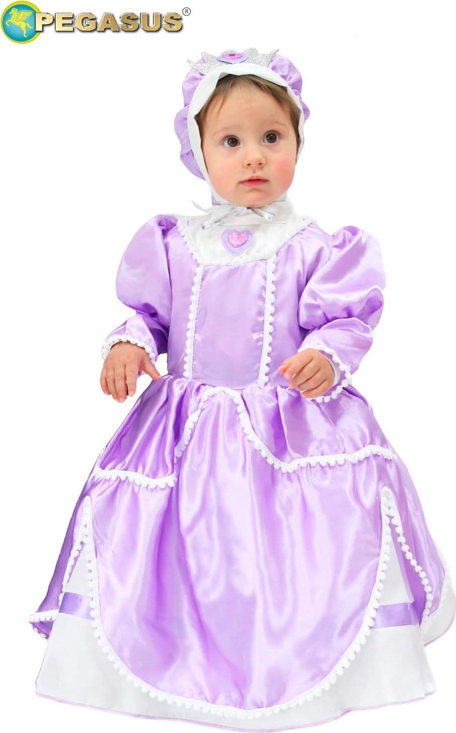 COSTUME CARNEVALE PICCOLA PRINCIPESSA NEONATA DA 3 A 18 MESI - 3