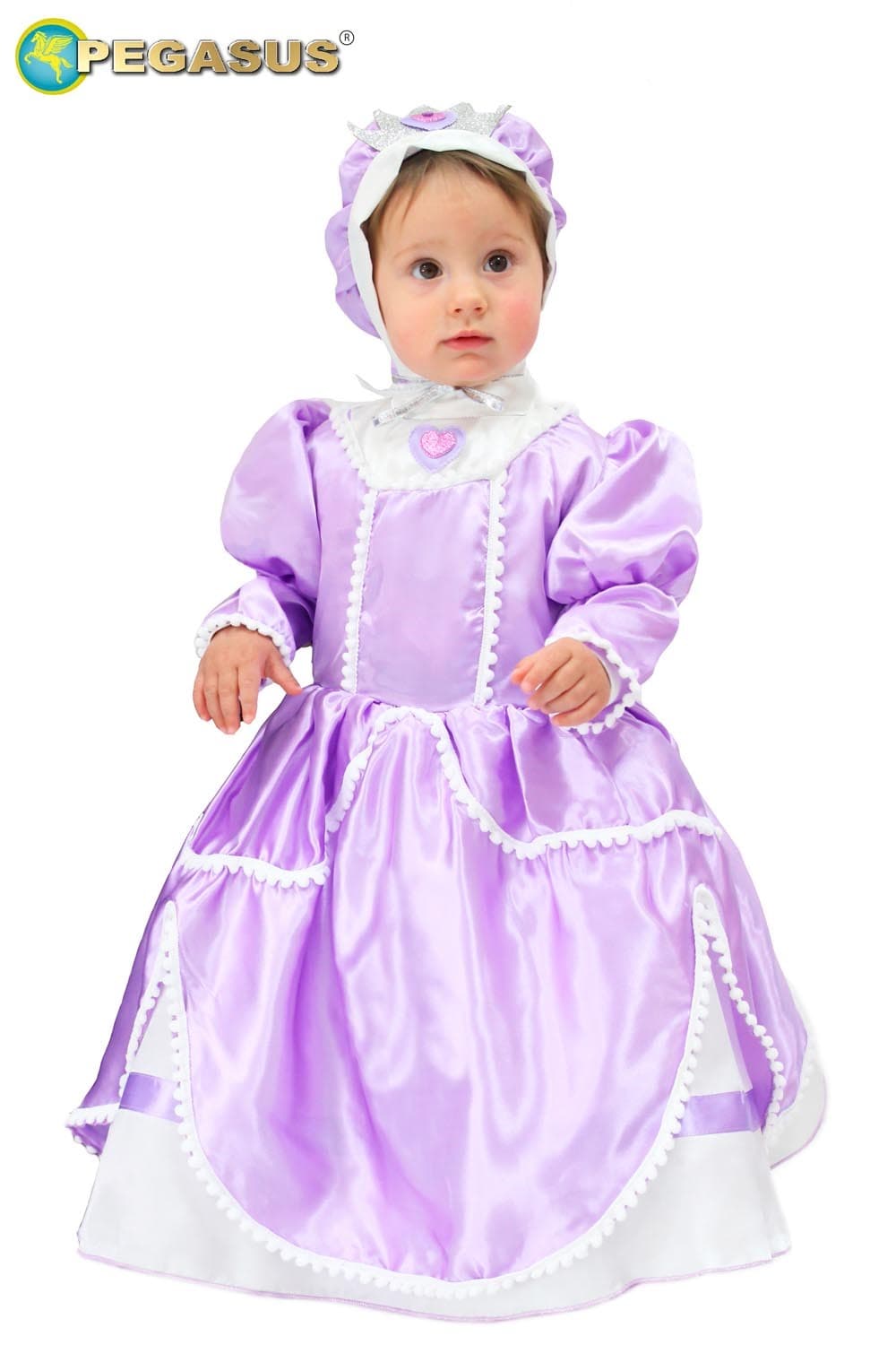 COSTUME CARNEVALE PICCOLA PRINCIPESSA NEONATA DA 3 A 18 MESI - 3