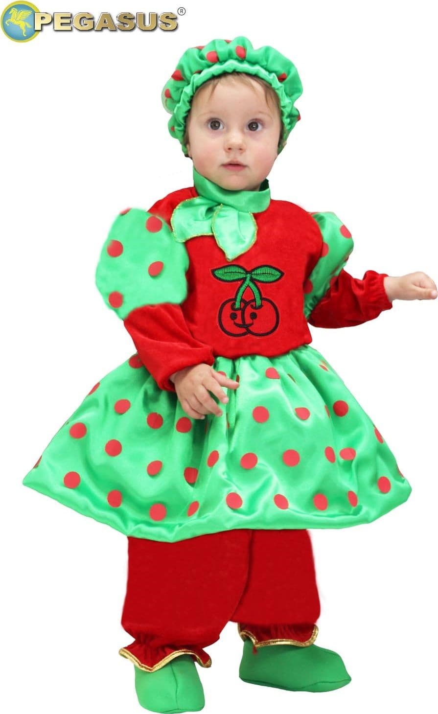COSTUME CARNEVALE CILIEGINA NEONATA DA 3 A 12 MESI - PEGASUS 5631 - 3