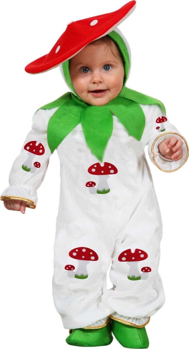 COSTUME CARNEVALE FUNGHETTO NEONATO DA 3 A 18 MESI - PEGASUS 5046 - 3
