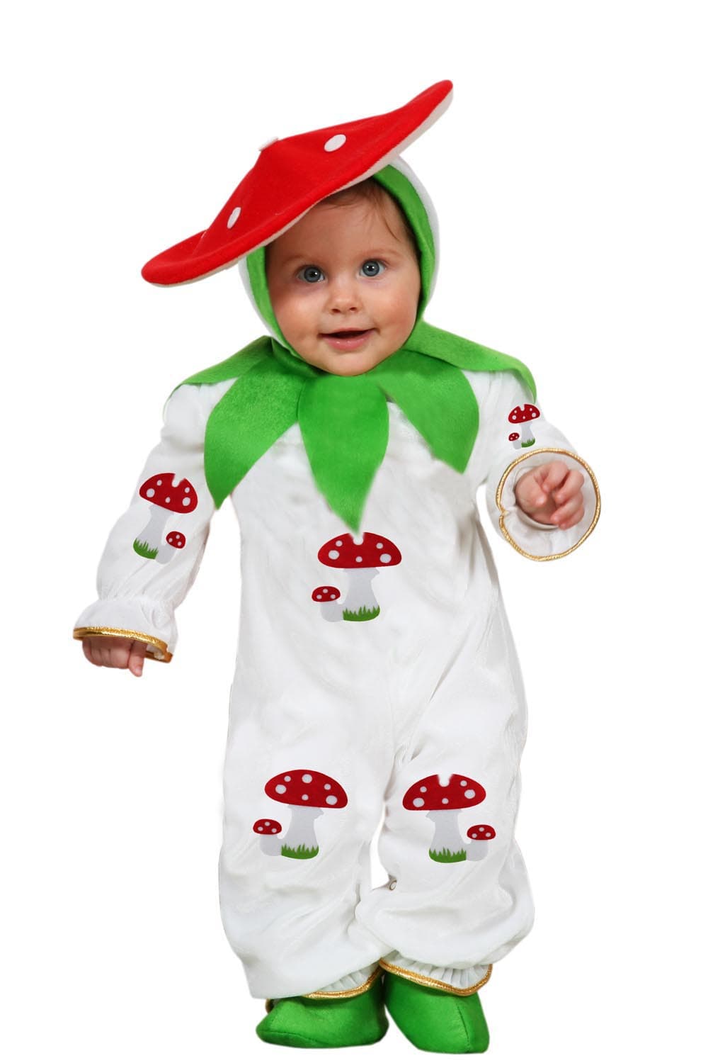 COSTUME CARNEVALE FUNGHETTO NEONATO DA 3 A 18 MESI - PEGASUS 5046 - 3