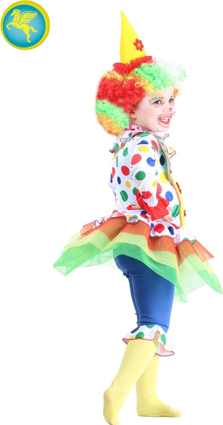 COSTUME CARNEVALE PAGLIACCETTA DA 3 A 6 ANNI - PEGASUS 0718 - 3
