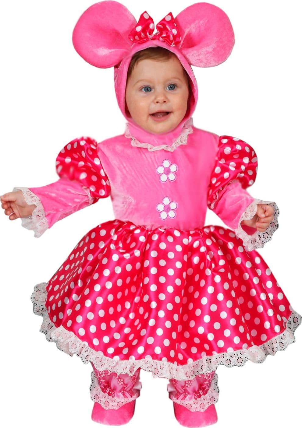 COSTUME CARNEVALE TOPOLINA SUPER STAR NEONATA DA 3 A 12 MESI - PEGASUS 5041 - 3