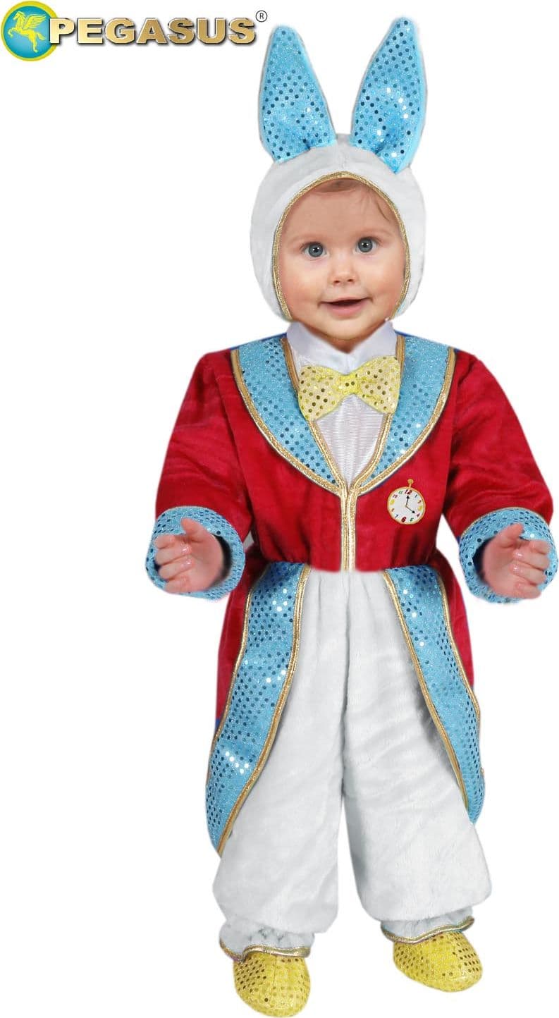 COSTUME CARNEVALE BIANCONIGLIO NEONATO DA 3 A 12 MESI - PEGASUS 5081 - 3