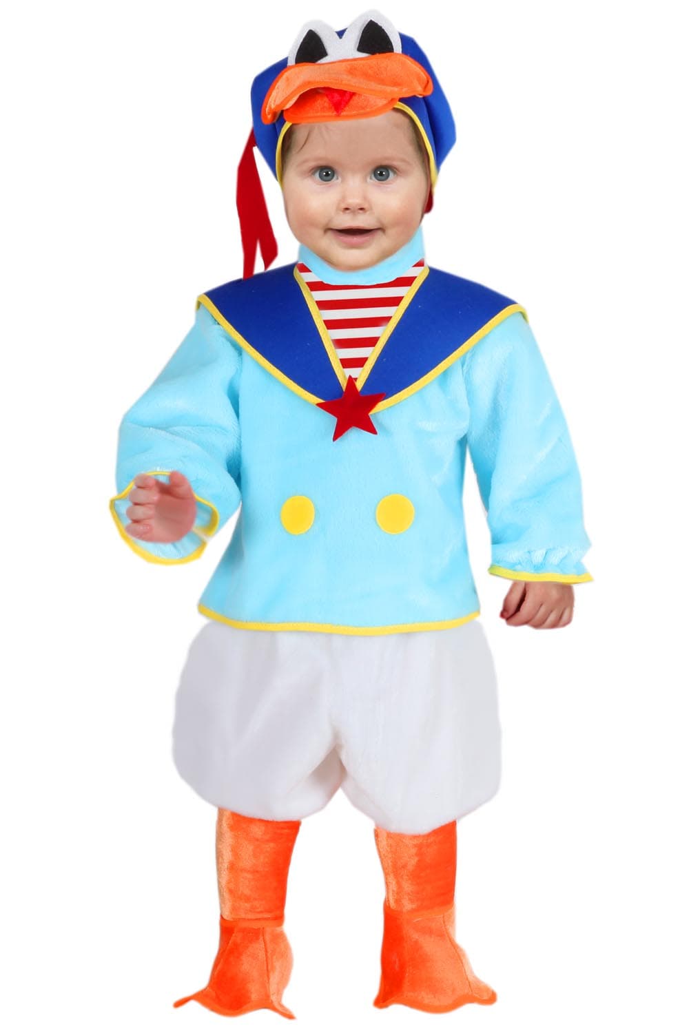 COSTUME CARNEVALE PAPERINO NEONATO DA 3 A 12 MESI - PEGASUS 5083 - 3