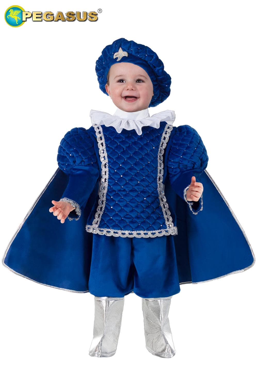 COSTUME CARNEVALE IMPERATORE LUSSO BIMBO DA 10 A 36 MESI - PEGASUS 2105 - 6