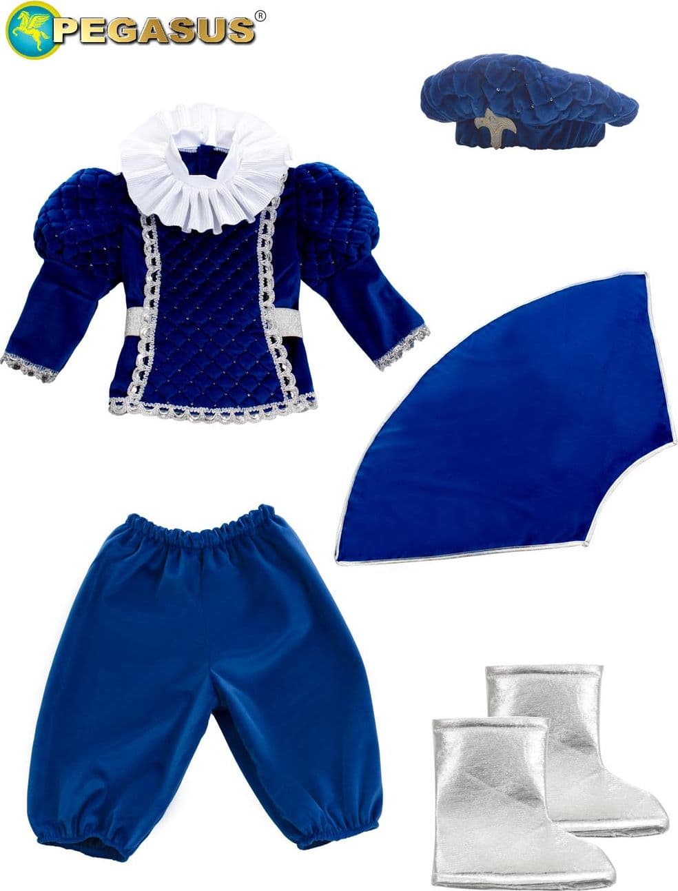 COSTUME CARNEVALE IMPERATORE LUSSO BIMBO DA 10 A 36 MESI - PEGASUS 2105 - 3