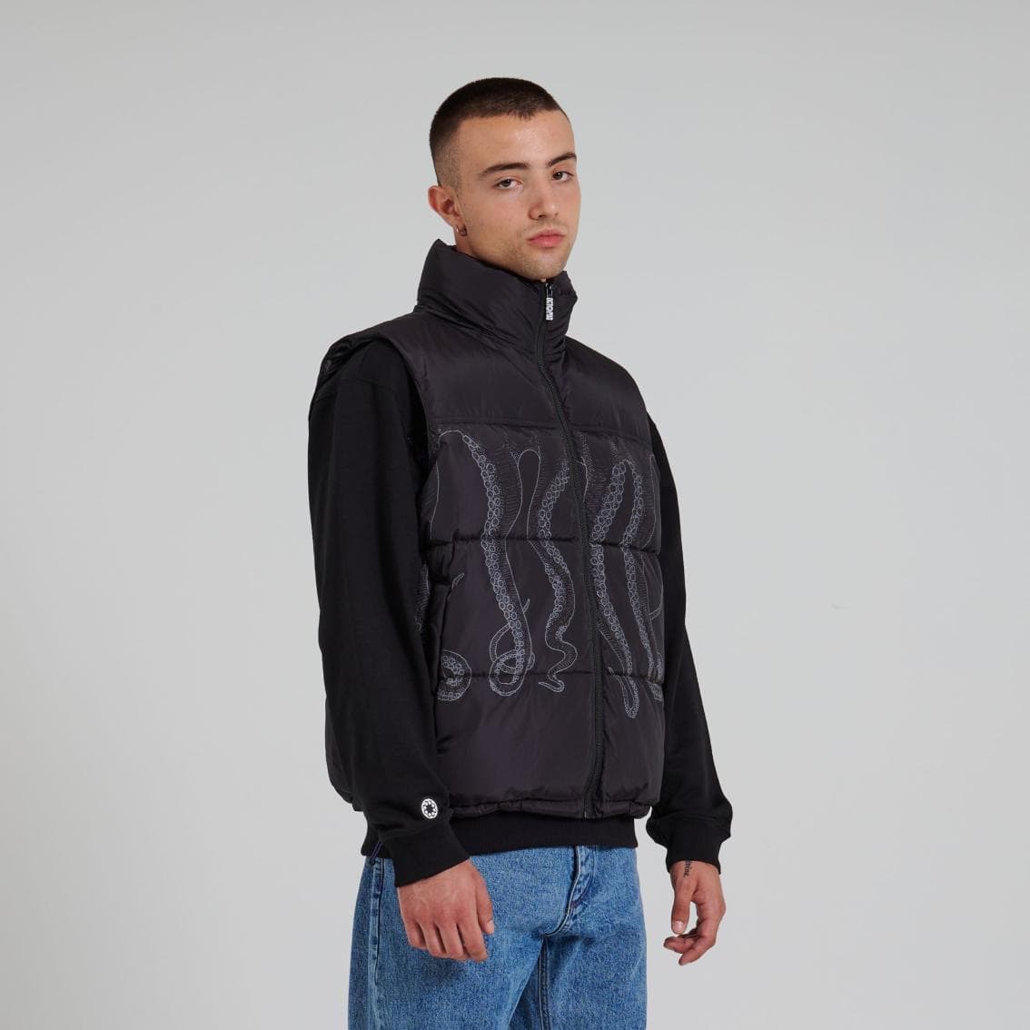 Giacca jacket Octopus Outline Puff black - 2