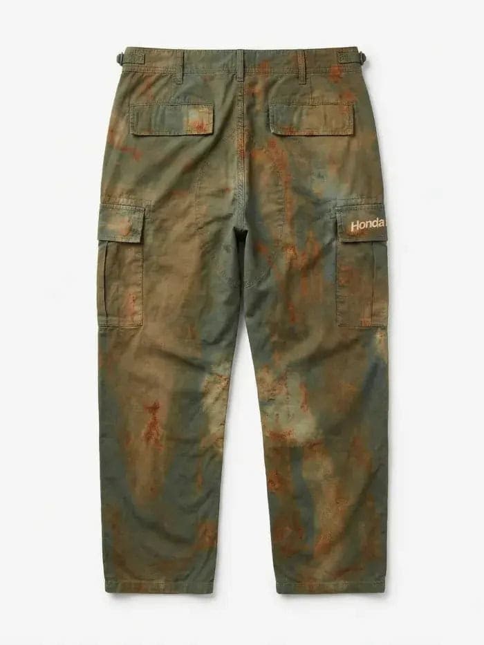 Pantaloni Horda Brand Cargo Streetwear Green Corrosion - 2