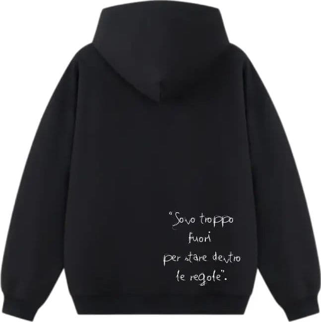 Felpa con cappuccio 100% Cotone Limited Edition Slogan - 3