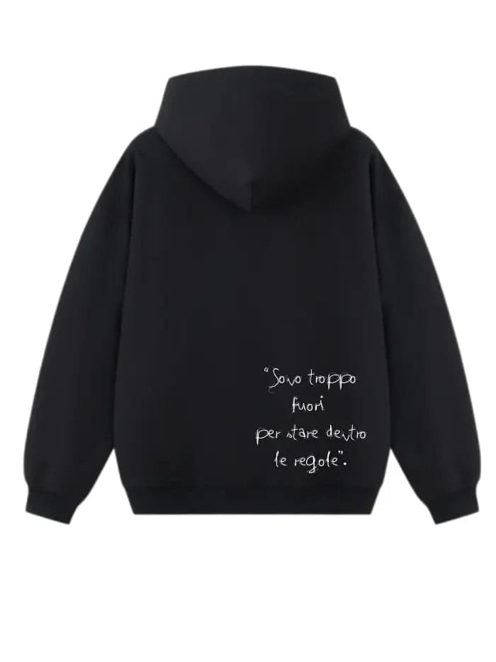 Felpa con cappuccio 100% Cotone Limited Edition Slogan - 3