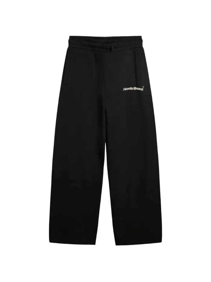 Pantalone Tuta Nero Palazzo Dritto - Horda Brand Streetwear - 3