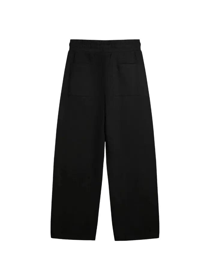 Pantalone Tuta Nero Palazzo Dritto - Horda Brand Streetwear - 2