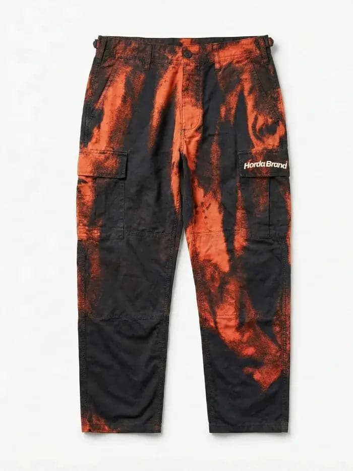 Pantaloni Horda Brand Cargo Streetwear Flame Corrosion - 4