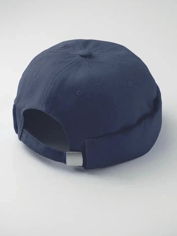 Berretto Docker Navy in Cotone Pesante Spazzolato – Taglia Unica - 3