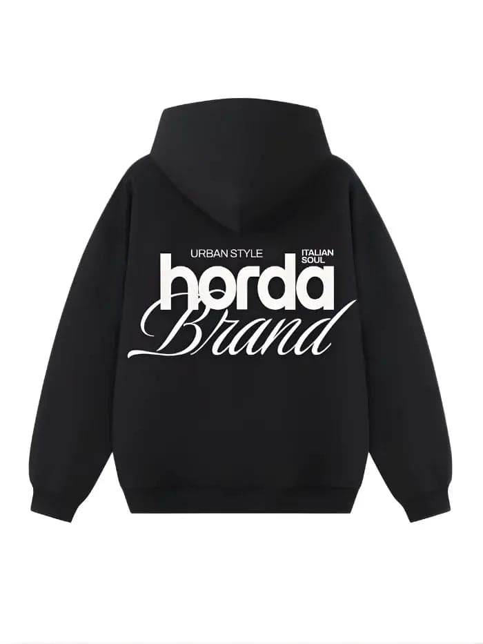Hoodie Boxy Fit 380g Made in Italy - Felpa Cappuccio Cotone Heavyweight - 5