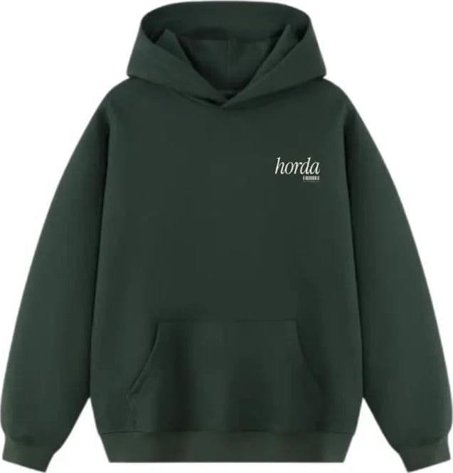 Felpa HORDA The Motion Hoodie Boxy Fit 380g - Heavyweight Streetwear Uomo Donna - 2