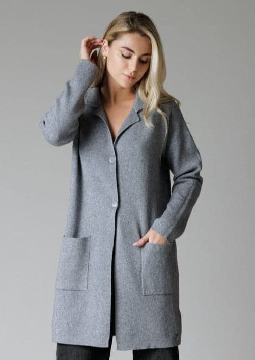 Cardigan con collo nero - 2