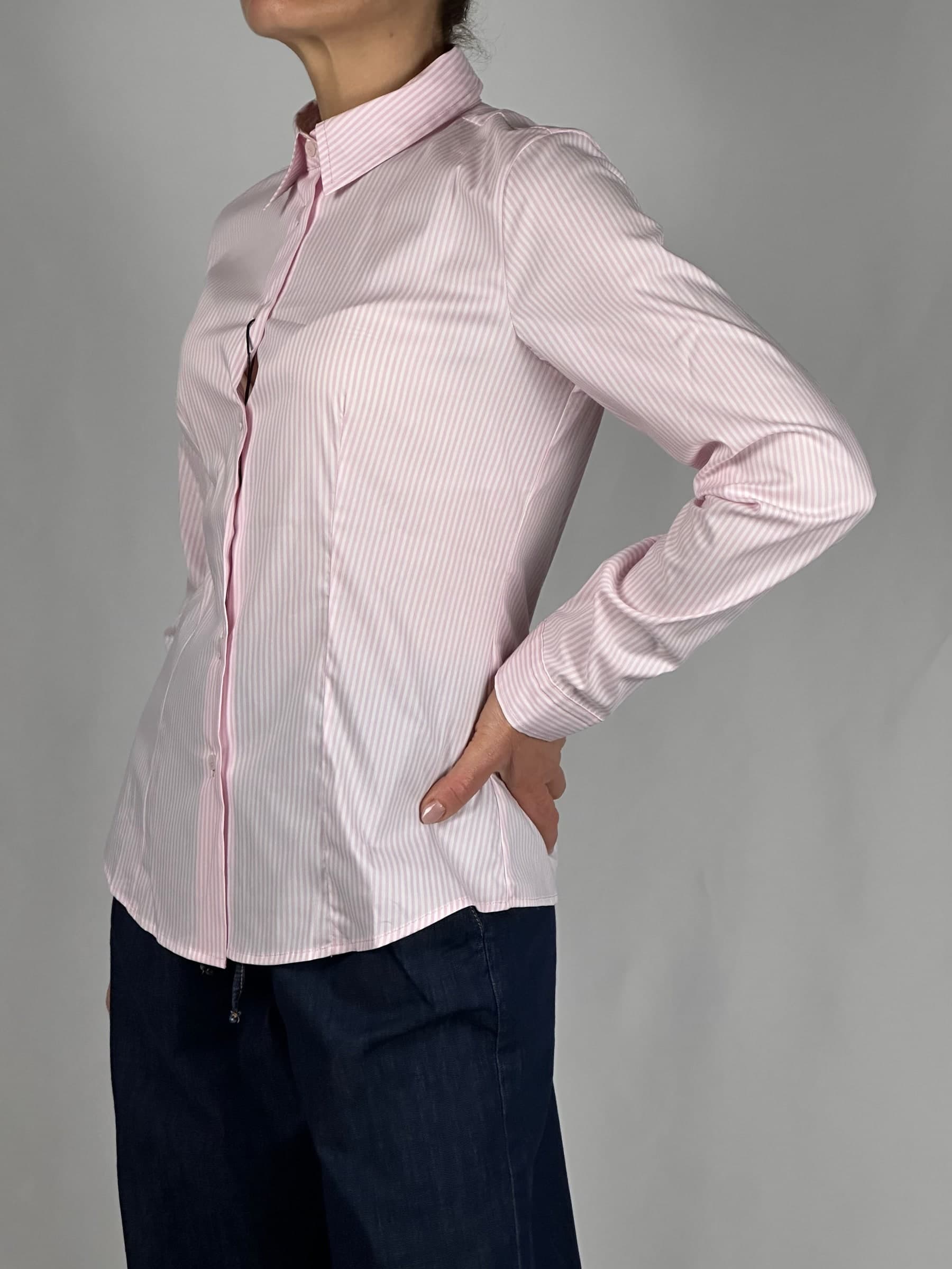 Camicia parma bianco e rosa - 2