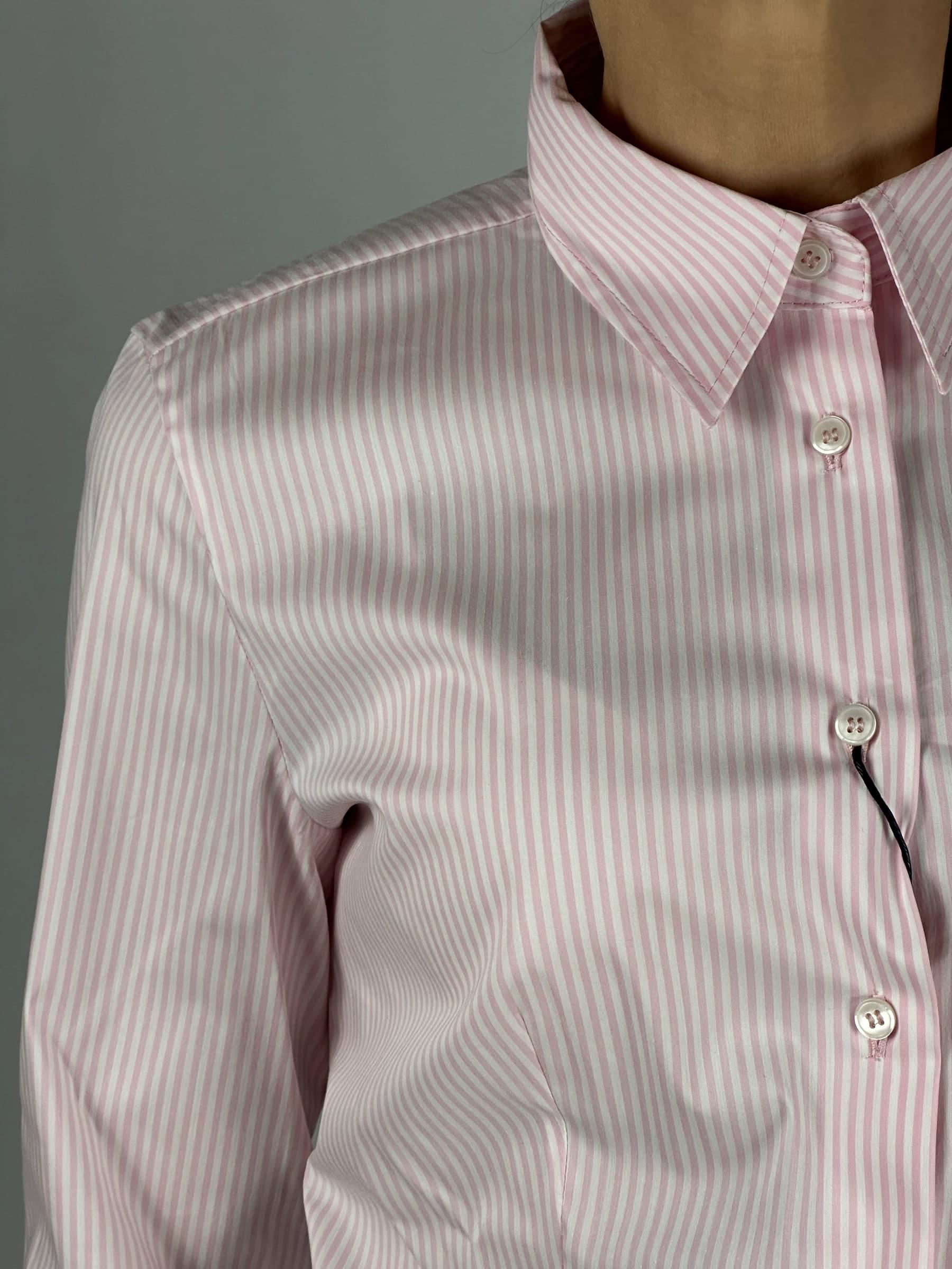 Camicia parma bianco e rosa - 4