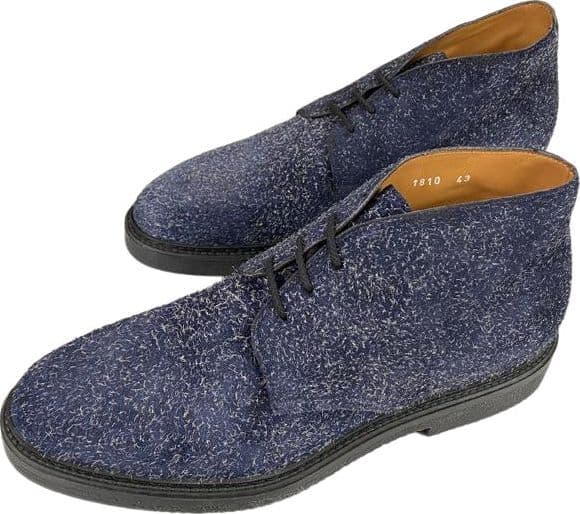 Scarpa uomo Doucal's - Stivaletto - Polacchini in pelle scamosciata - Fantasia - Colore Blu - 2