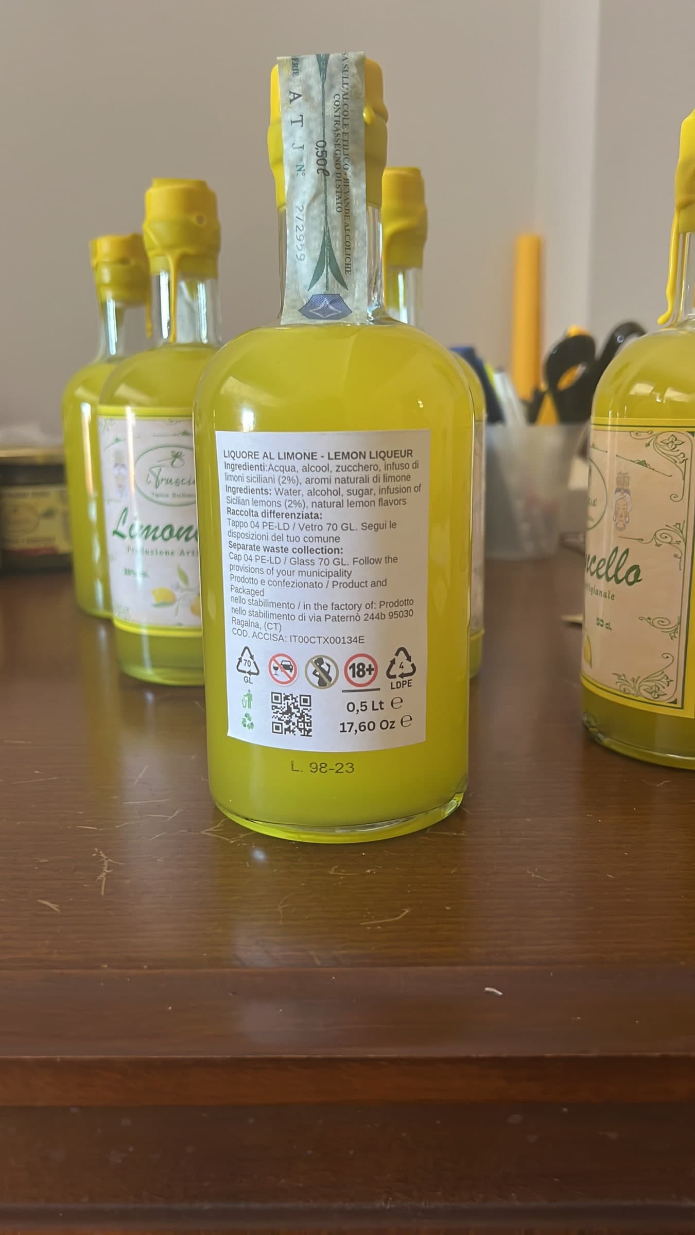 LIMONCELLO - LIQUORE AL LIMONE - 3