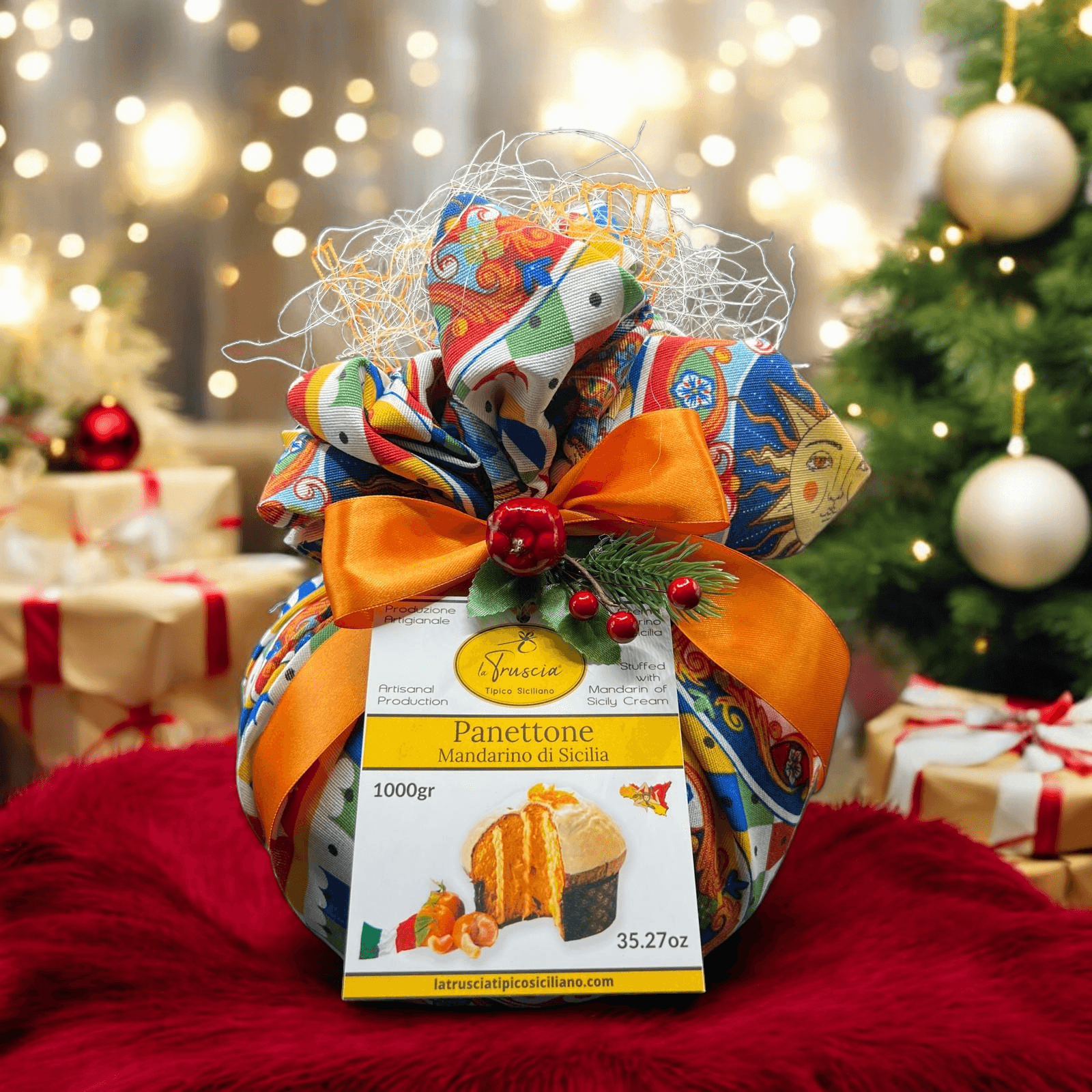 Panettone Artigianale Farcito con Crema di Mandarino Di Sicilia - 8