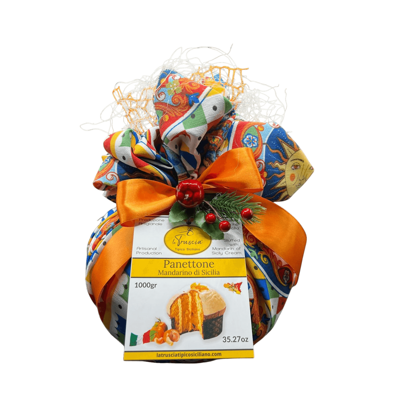 Panettone Artigianale Farcito con Crema di Mandarino Di Sicilia - 2