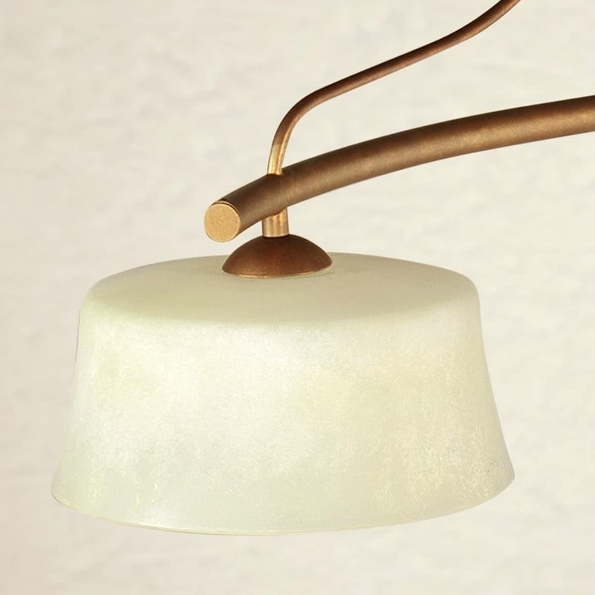 Bilanciere classico LAM 4220 2B E27 LED metallo vetro lampadario - 2