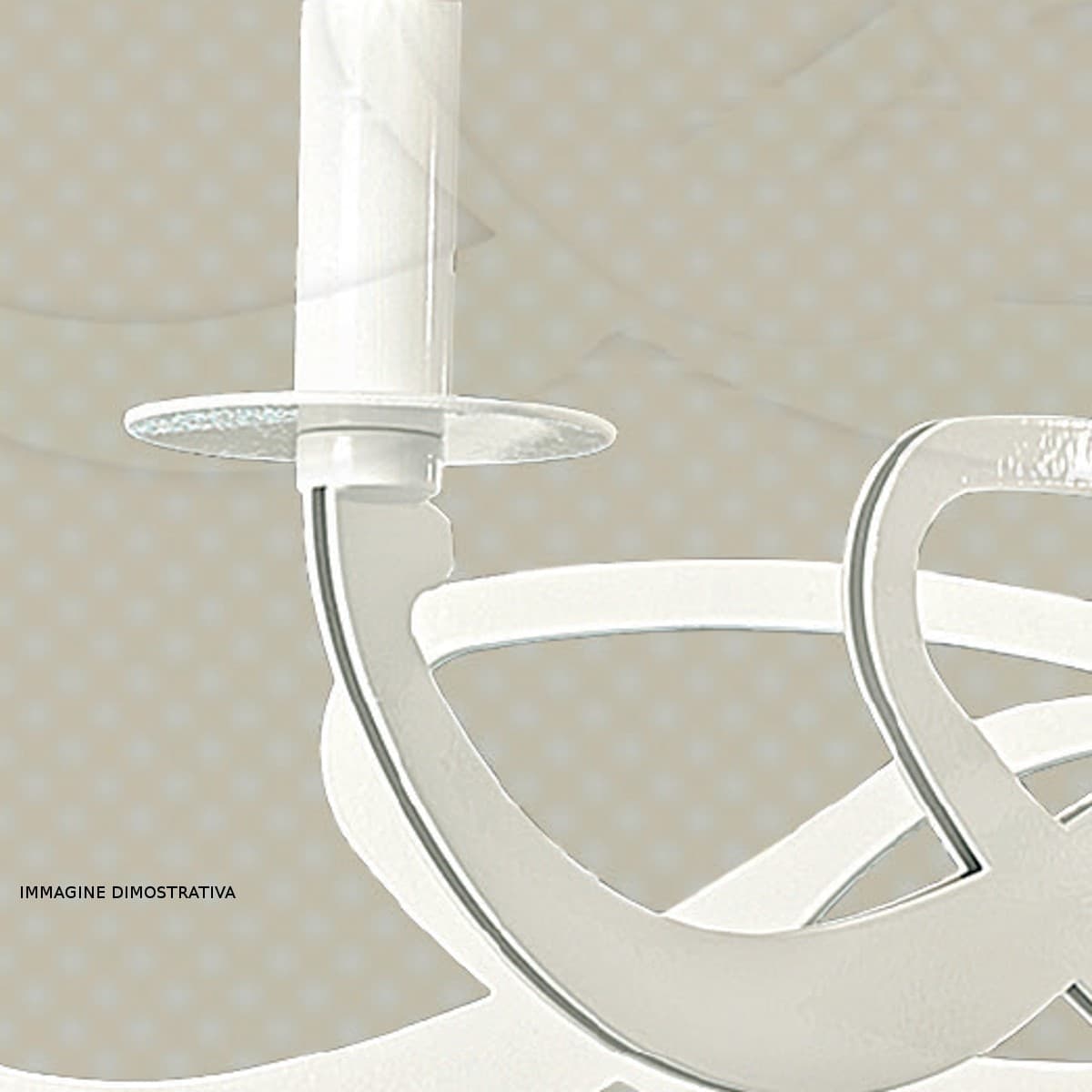 Applique classico LAM 2001 E14 LED metallo lampada parete - 4