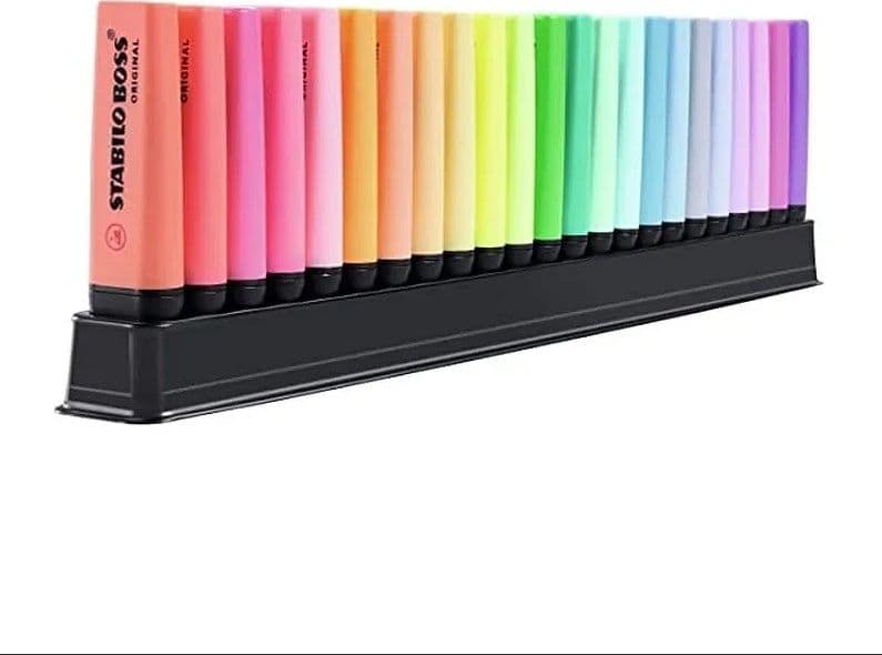 Stabilo - evidenziatori BOSS deskset ARTY da 23 colori ass. : 9 fluo + 14 pastello  (7023-01-5-20) - 2