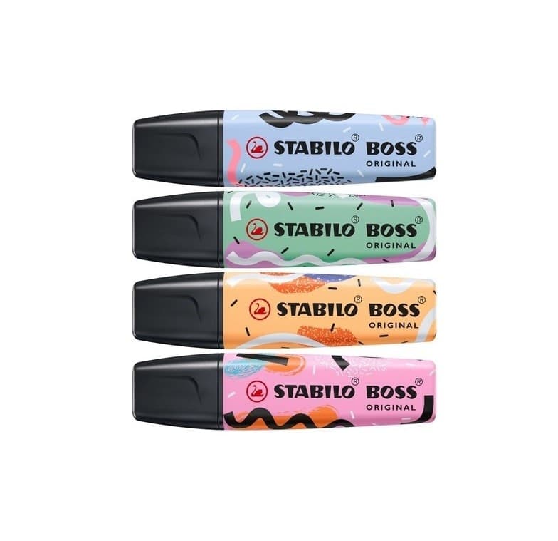 Stabilo - Evidenziatore Boss Original Special edition by Ju Schnee Astuccio con 4 colori (70-4-1-101-10) - 2