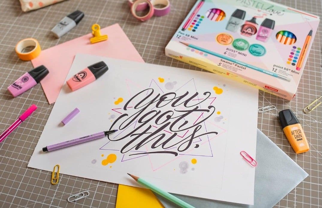 Stabilo - Set Creativo Pastel Love, Pack da 35 (77/5-8-5) - 2
