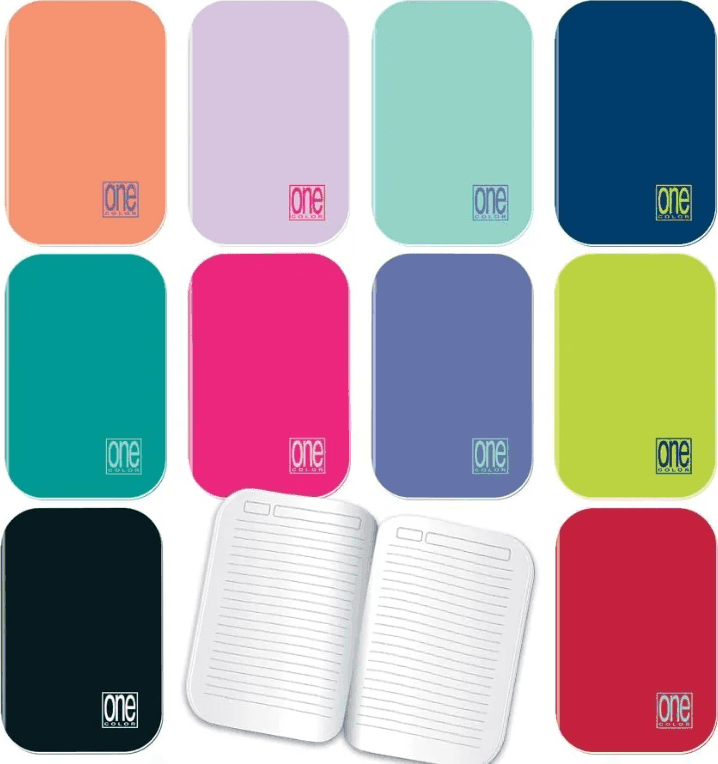 Blasetti - Set Quaderni mini One Color Therapy Gift Box 10pz - Carta da 80gr, interno con stampa a righe - 4
