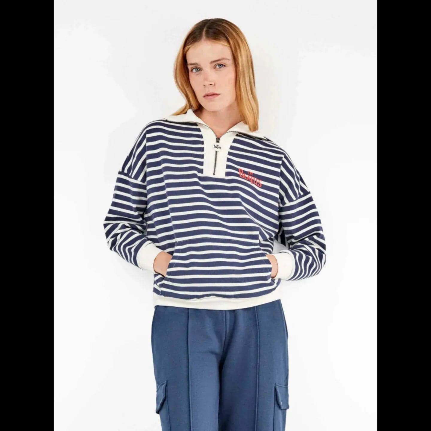Pigiama Donna Autunno/Inverno Gisela 2/20364S – Pile Beatles con Zip e Pantaloni Cargo - 3