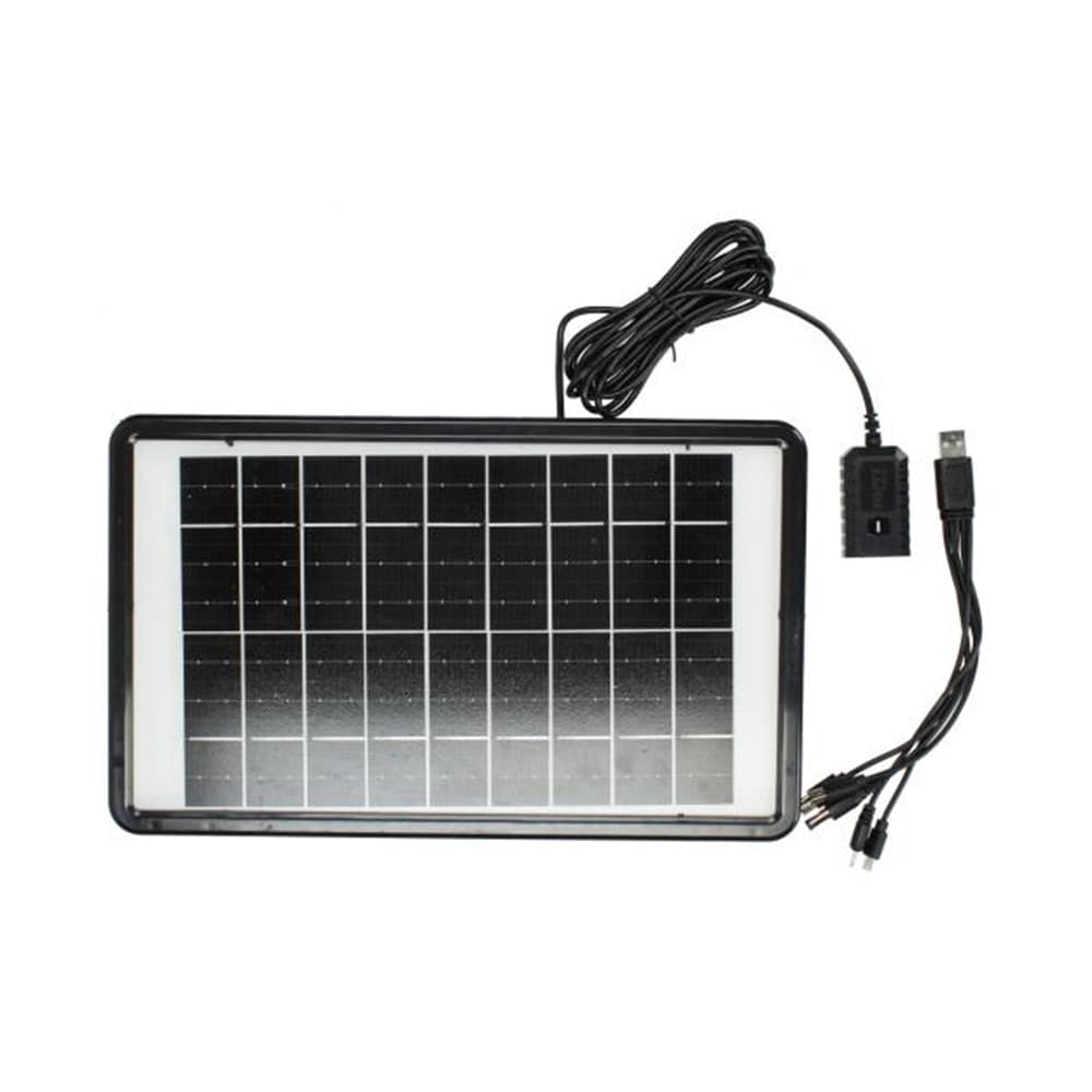 PANNELLO SOLARE CARICABATTERIE USB 5V 1,6A RICARICA RAPIDA SMARTPHONE 8W ZO-710KC