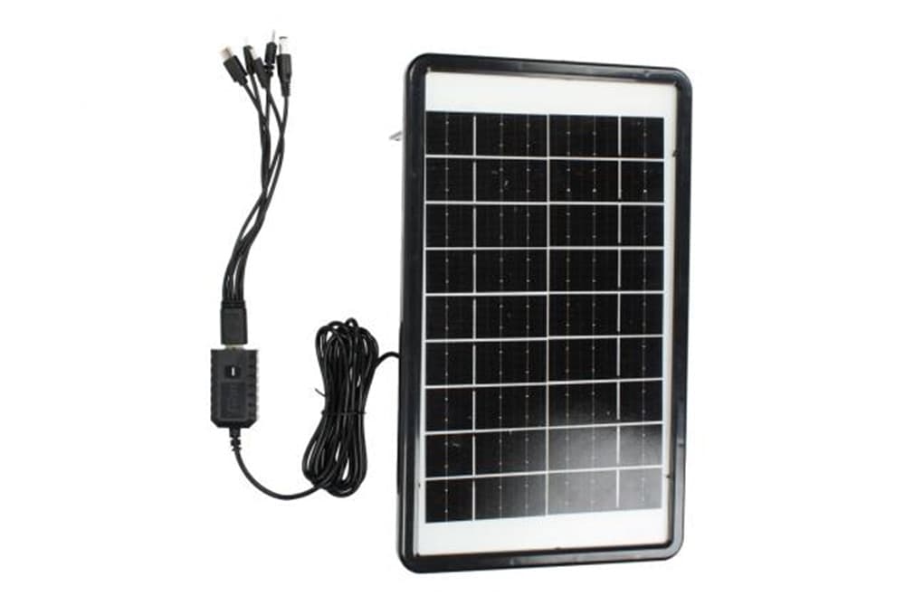 PANNELLO SOLARE CARICABATTERIE USB 5V 1,6A RICARICA RAPIDA SMARTPHONE 8W ZO-710KC - 3