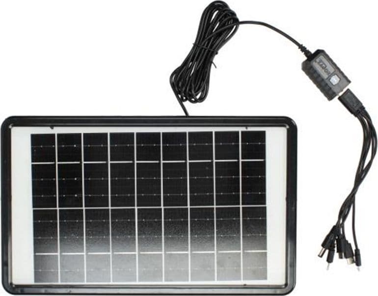 PANNELLO SOLARE CARICABATTERIE USB 5V 1,6A RICARICA RAPIDA SMARTPHONE 8W ZO-710KC - 5