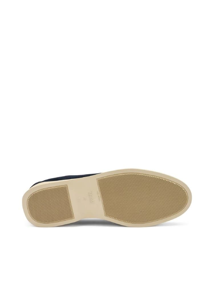 Frau mocassini uomo in camoscio blu 32B0 - 4