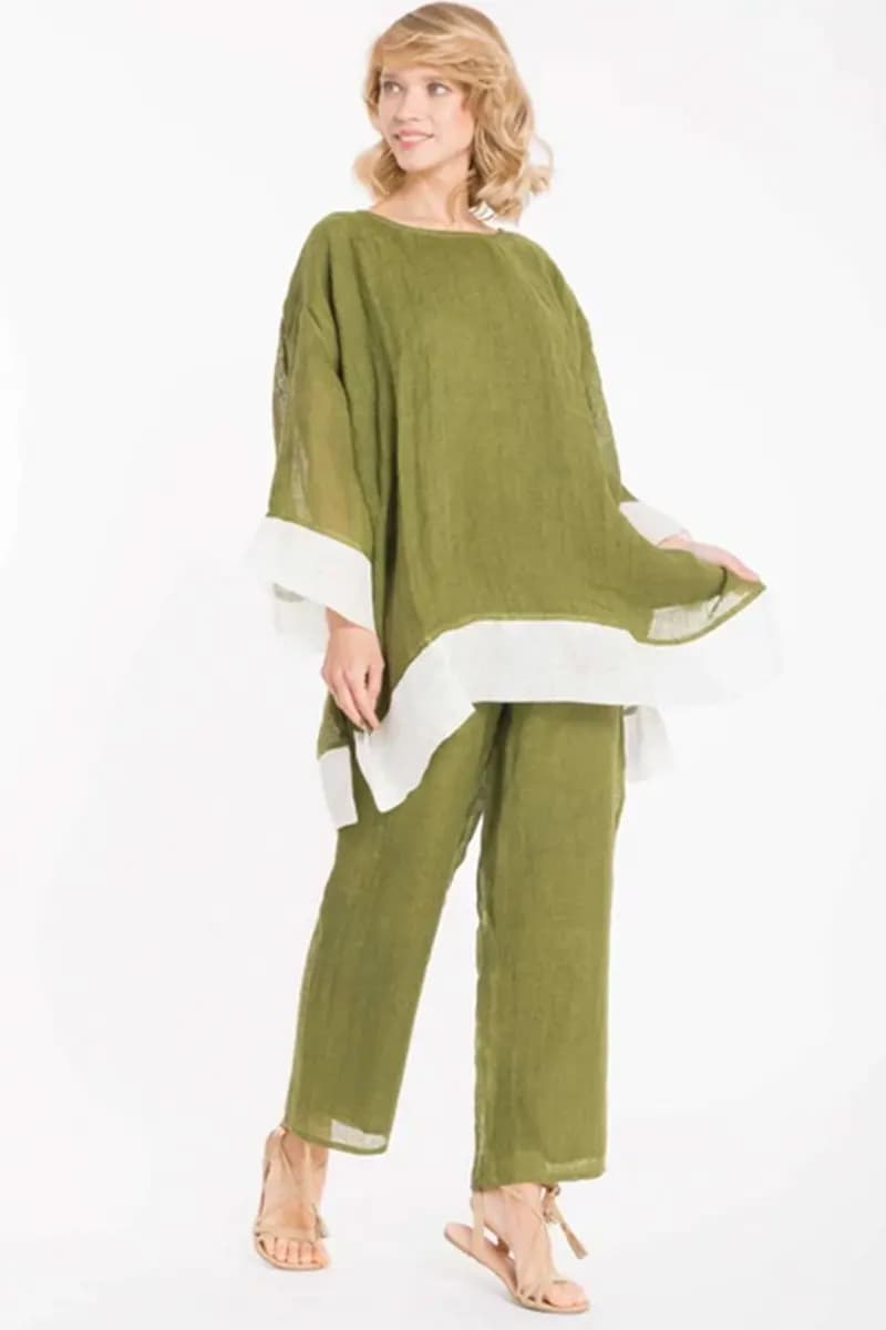 ICONIQUE Abbigliamento | Pantaloni puro lino - 3