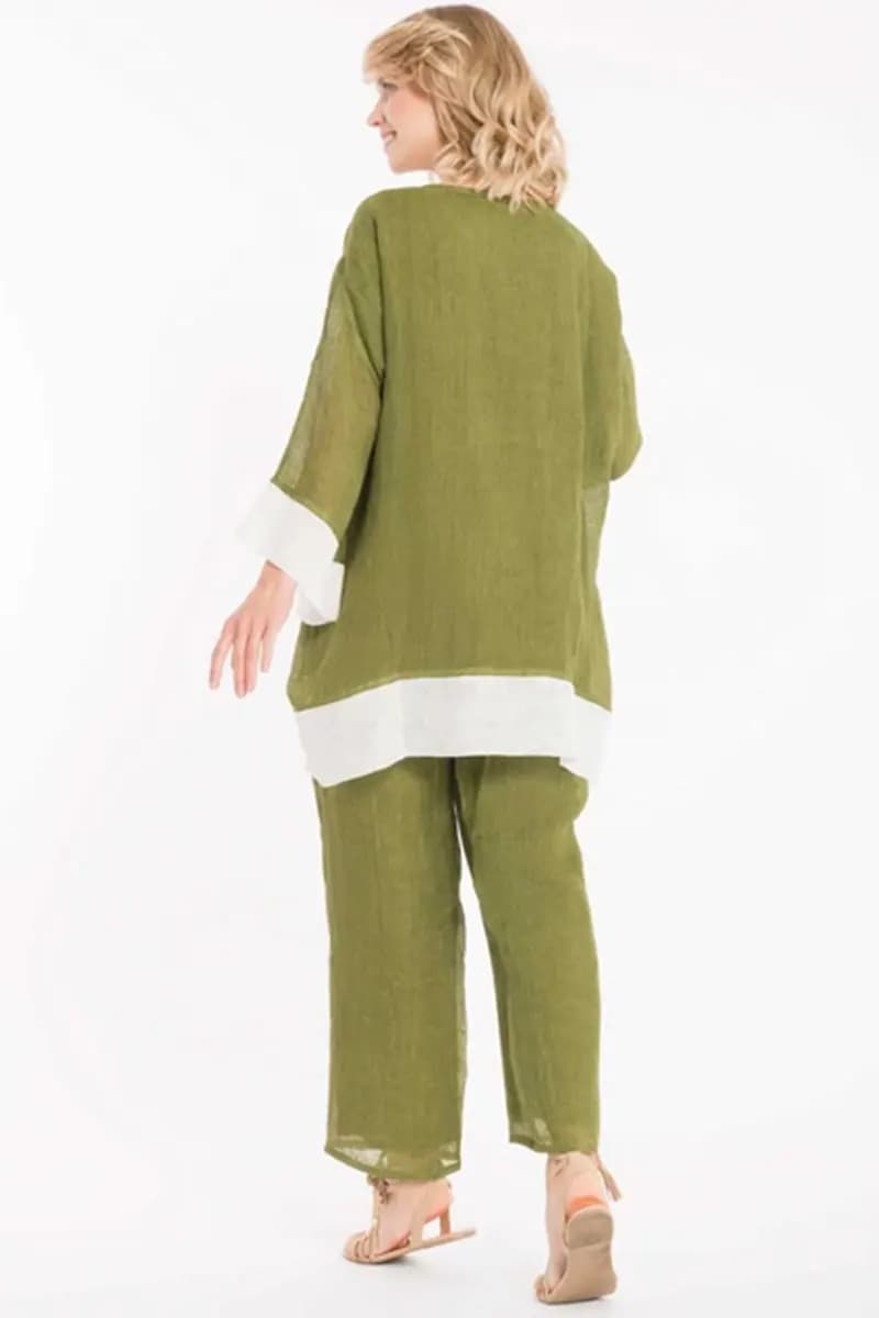 ICONIQUE Abbigliamento | Pantaloni puro lino - 2