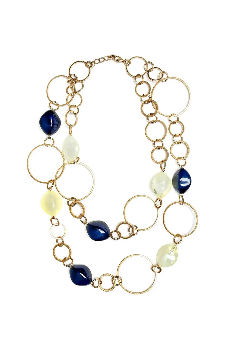 MYA ACCESSORIES | Collana cerchi con pietre - 2