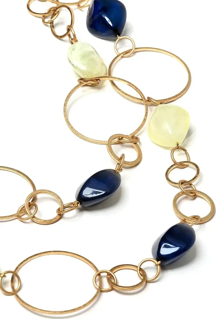 MYA ACCESSORIES | Collana cerchi con pietre - 3