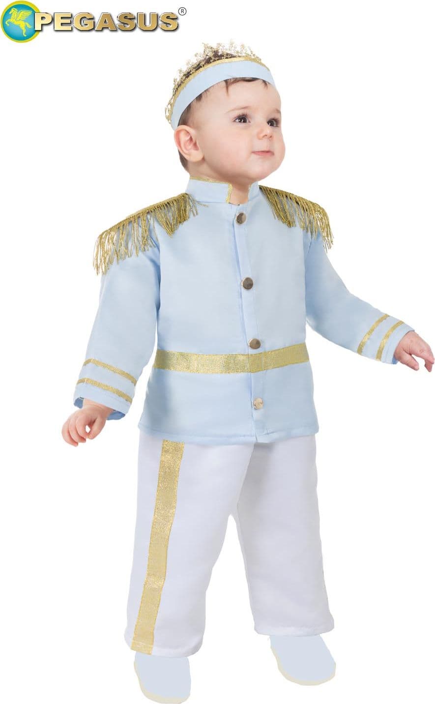 COSTUME CARNEVALE PRINCIPINO BIMBO DA 10 A 36 MESI - PEGASUS 2107 - 5