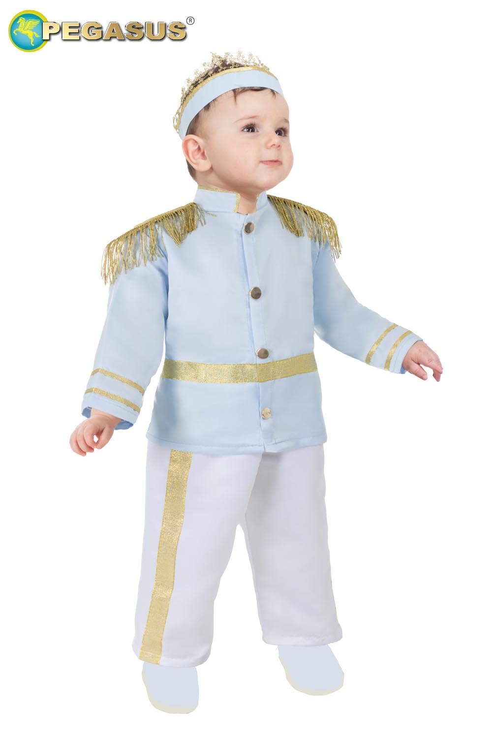 COSTUME CARNEVALE PRINCIPINO BIMBO DA 10 A 36 MESI - PEGASUS 2107 - 5